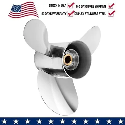 13 1/2x 15 Outboard Propeller For Yamaha Engines 60-115 HP NO.6E5-45947-00-EL • $274.35