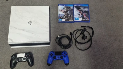 $320 • Buy PS4 Pro CUH-7002B Jet Black 2TB Hybrid DBrand Skin Great Condition 2 Games