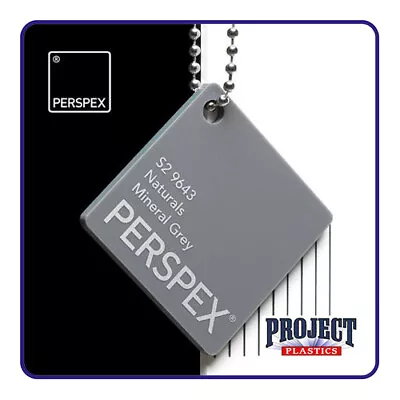 Perspex® Mineral Grey  S2 9643 Matt Acrylic 5mm ...various Sizes To Choose From • £11.90