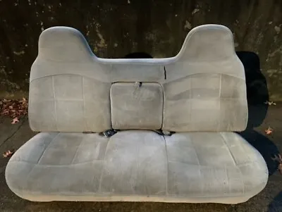 FORD OBS 92-96 F150 F250 F350 97 F250 F350 Manual Cloth Bench Seat W/Pwr Lumbar • $449.95