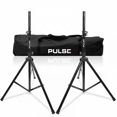 £65.95 • Buy Pulse Adjustable Black 35 Mm Steel Speaker Stand Kit Including Bag For DJ / PA