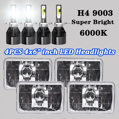 4pcs 4x6  Inch LED Headlight Hi-Low Beam For Chevy C4500 C5500 Topkick 2003-2009 • $214.27
