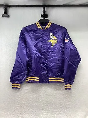 Chalk Line NFL Minnesota Vikings Purple Bomber Jacket Size Large • $74.99