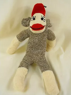 $9.99 • Buy Vintage Handmade Sock Monkey Doll With Fez 19 Inch - Very Nice
