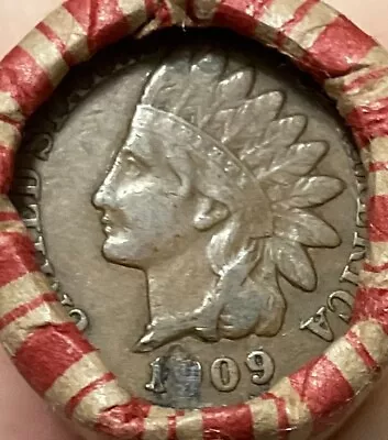 Wheat Penny Roll Older Cents Crimped Sealed W/ Key 1909 P/S Indian Head Cent #36 • $22.99