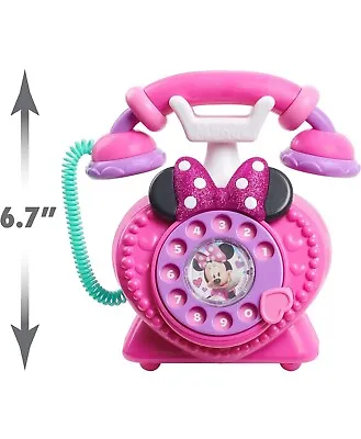 Disney Minnie Mouse Pink Telephone Happy Helpers Talking Toy Works • $15