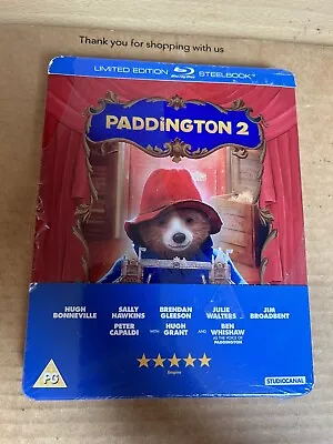 Paddington 2 (2017) Rare UK Reg B Blu-ray Steelbook NEW & SEALED - Read Desc • £44.99