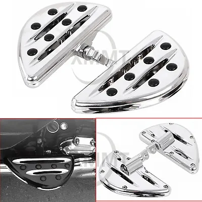 $50.98 • Buy 2x Chrome Passenger Rear Foot Pegs Floorboards For Harley Heritage Softail FLST