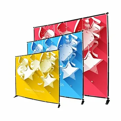 Sign Talk 10x8ft Telescopic Banner Stand Step And Repeat Adjustable Backdrop ... • $98.69