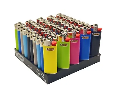 50x Mini BIC Lighters Various Colour Box Of 50. FREE SHIPPING • $57.40