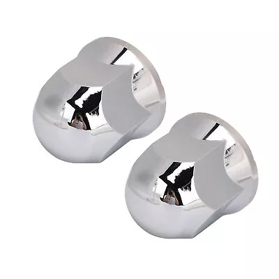 Lug Nut Covers 33mm Chrome Secure Flanged Lug Nut Caps For Trucks Trailers And • $55.08