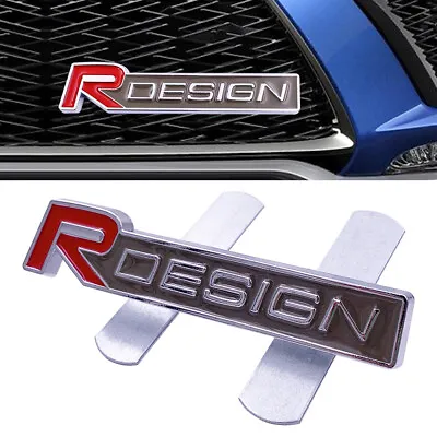 R DESIGN STICKER STYLE DECAL EMBLEMS GRILL BADGE RED GREY High Quality Alloy • £9.99