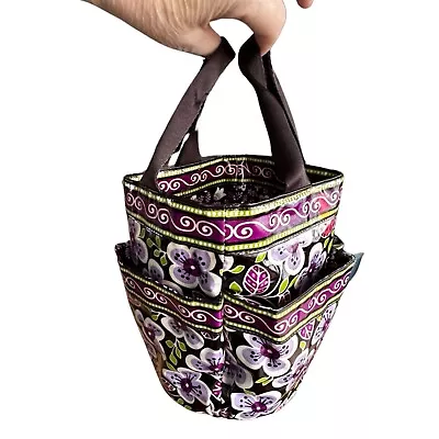 VERA BRADLEY Shower Bath Caddy Tote Purple Paisley Laminated Mesh • $29