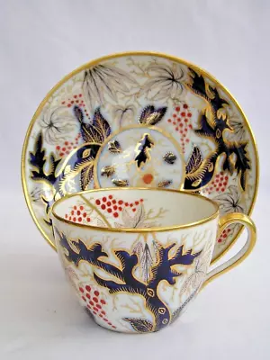 John Rose Coalport Candlelight Imari Vine Antique Porcelain Cup & Saucer 2 Of 2 • £34.95