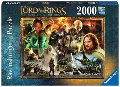 Ravensburger Lord Of The Rings Jigsaw Puzzle - 2000 Pieces - Return Of The King • $58.34