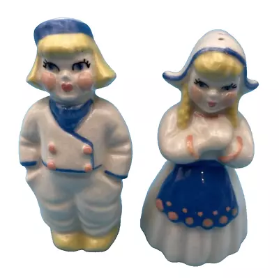 Very Nice  Ceramic Arts Studio Cute Dutch Couple Salt & Pepper Shakers • $11.99