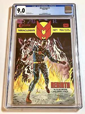 1985 Eclipse Miracleman #1 GRADED CGC 9.0 White Pages Alan Moore Story • £75.22