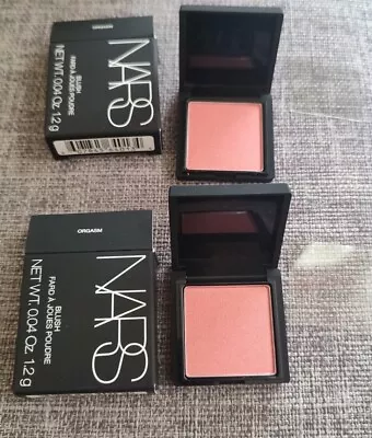 2 X NARS Orgasm Blush - 1.2g (Peachy Pink With Golden Shimmer) • £15