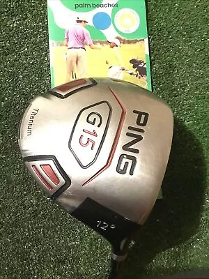 Ping G15 Titanium 12* Driver Regular Silver Diamond Graphite Shaft • $102