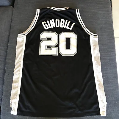 Men’s Adidas NBA Manu Ginobili San Antonio Spurs Basketball Authentic Jersey XXL • $45.50