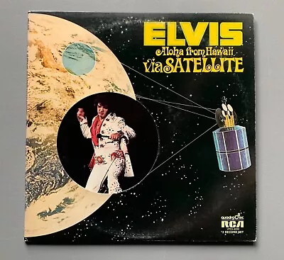 Elvis Aloha From Hawaii Via Satellite 2 Vinyl Lp Set Rca Vpsx-6089 Quadra Disc • $20