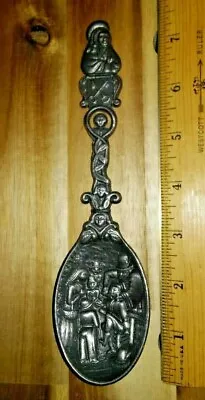 Vintage 1950's DE TANDMEESTER JAN STEEN Dutch Pewter Spoon  The Tooth Master  • $5.99