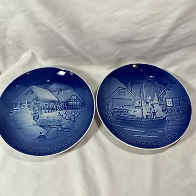 Vtg Bing & Grondahl B & G Copenhagen Porcelain Christmas Plates 2 - 19751976 • $30