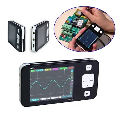 DSO211 DS211 VDC/AC Handheld Mini Digital Oscilloscope 200KHz Bandwidth 1MSa/s • $52.04