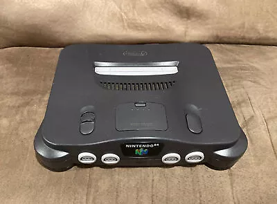 Official Nintendo 64 N64 Black Console! ~ Works Great! ~ Fast Shipping! ~ LQQK • $79.99