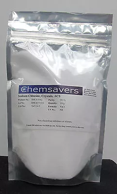 Sodium Chloride Crystals ACS 99+% 500g • $36.95