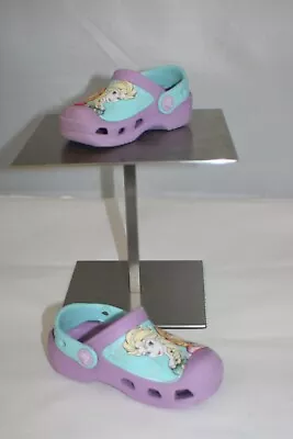 Crocs Disney Frozen Clogs Toddler Anna Elsa Disney Princess Rt 6/7C Left 8/9C • $19.77