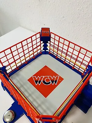 £85 • Buy WCW Galoob Wrestling Ring With Accessories *Please Read Description*