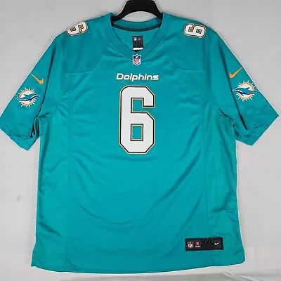 Miami Dolphins Jersey 2XL XXL Aqua Jay Cutler On Field Football NFL Nike Mens • $39.88