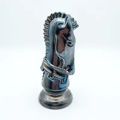 Iridescent Duncan Mold Ceramic Large 6.5  Tall Knight 6-1/2  Horse Chess Piece • £9.64
