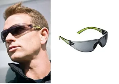 £7.95 • Buy Mens Safety Glasses Grey Lens Lightweight Sunglasses UV Eye Protection Outdoors