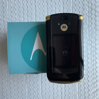 Motorola RAZR2 V8 2GB Unlocked GSM 2MP Flip Bluetooth MP3 2.2  Gold Mobile Phone • $56.45