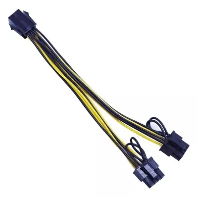 £3.33 • Buy StarTech PCI-E GPU 6-pin To Dual 6+2-pin(6-pin/8-pin) Power Splitter Cable PCI E