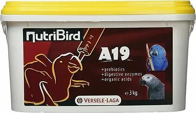 Versele-Laga NutriBird A19 -  Hand Rearing Parrot Food Feed - 3kg • £42.69