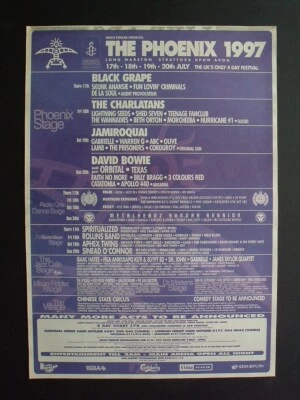 £2.99 • Buy Orig 1997 PHOENIX FESTIVAL Poster Size Full Page Advert - Jamiroquai Aphex Twin