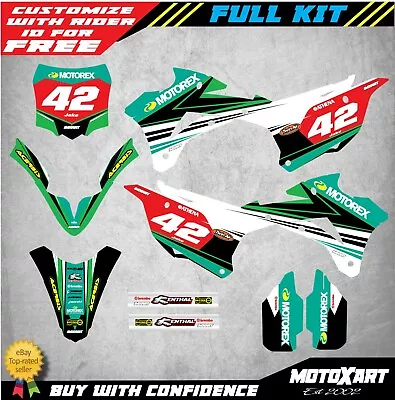 2014 2021 Kawasaki KX 85 Custom Graphics Kit STRIKE Style Stickers Decals  • $249.90