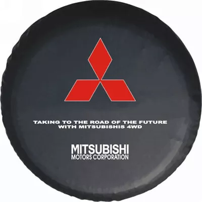 30  31  For Mitsubishi Montero Spare Tire Cover Black HD Vinyl Dust Protector • $30.88