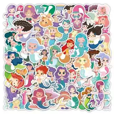 50 Pack Of Cute Mermaid Stickers For Laptop/Water Bottle/Phone Case/Tumbler/iPad • $4.99