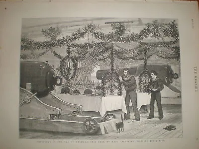 Christmas On HMS Achilles Sea Of Marmora 1879 Print • $12.44