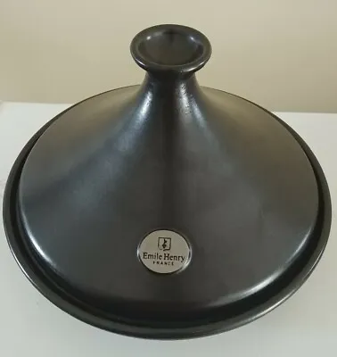 $125 • Buy  Emile Henry 3.7 Qt Moroccan 105 Tagine Charcoal Black Ceramic France Oven Safe