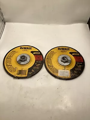 (Qty 2) DeWalt Grinding Wheel Metal Type 27 6 X1/4 X 5/8 -11 DW4626 SEE PHOTOS • $15.29