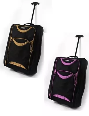 Hand Luggage Trolley Case Travel Bag Suitcase Ryanair Easyjet Cabin Approved • £14.99