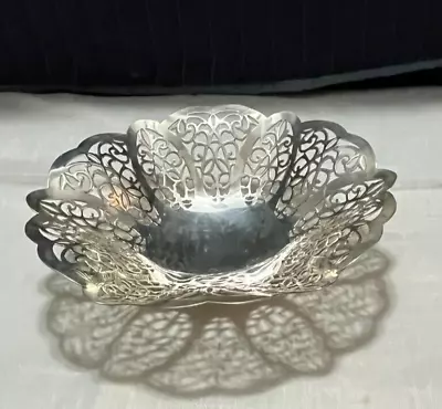 Vintage International Silver Company Lovelace Footed Bonbon/Candy Dish • $8