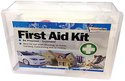 Streetwize 40pce Portable Medical First Aid Kit For Home Car Caravan Motorhome • £7.99