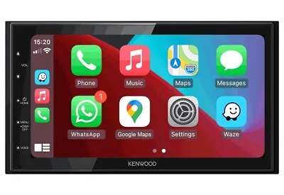 Kenwood DMX5020DABS CarPlay Car Screen Stereo Bluetooth DAB Apple Android Auto • £299