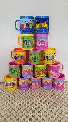 Girl Boys Childrens 3D Personalised Name Plastic Cup/Mug New Perfect Gift UK • £5.99